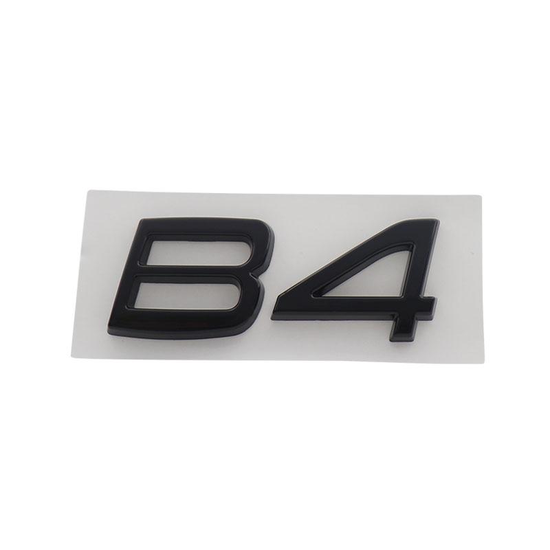 3D Premium B3 B4 B8 Letters for car Engine Hood Fender trunk Tail Rear Decal Emblem Badge Sticker