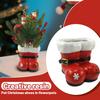 Creative Resin Christmas Shoe Flower Pot Table Ornaments Festive Atmosphere Red Shoe Vase Decorations