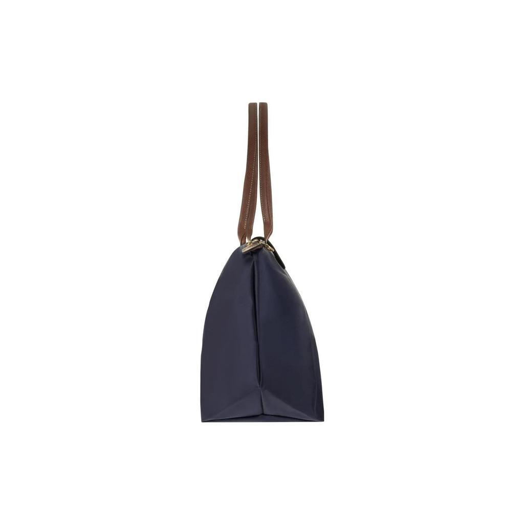 LONGCHAMP Le Pliage Canvas Leather Shoulder Bag Large Women's Marine Blue (Unisex) Shoulder Bags 1899089P68