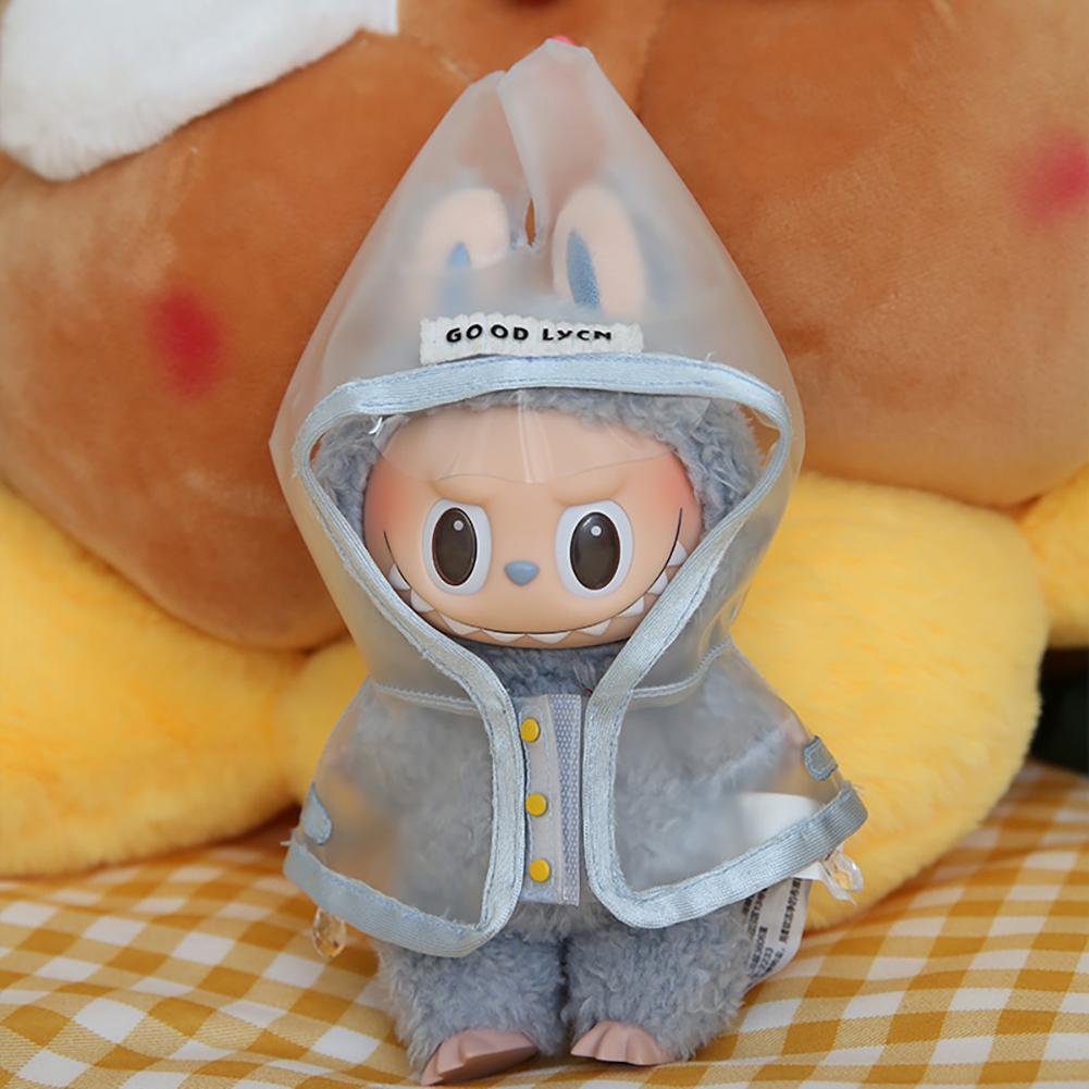 For 17cm Labubu Doll Clothes Fashion Clothes Raincoats Doll Clothes Color Match Clothes Dolls Accessories Cute Decoration Little Clothes