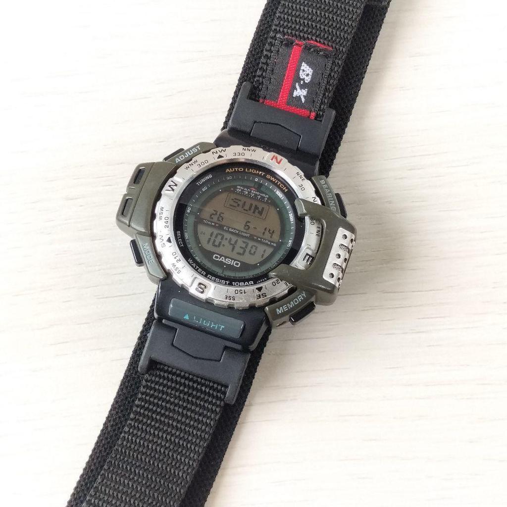 Used CASIO PROTREK PRT-40 Made In Japan Quartz Working Condition