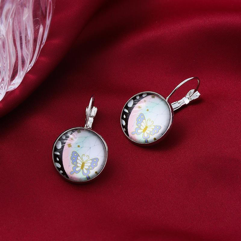 Accessories Personalized Simple Butterfly Exquisite Button Earrings DIY Stud Earrings Customized