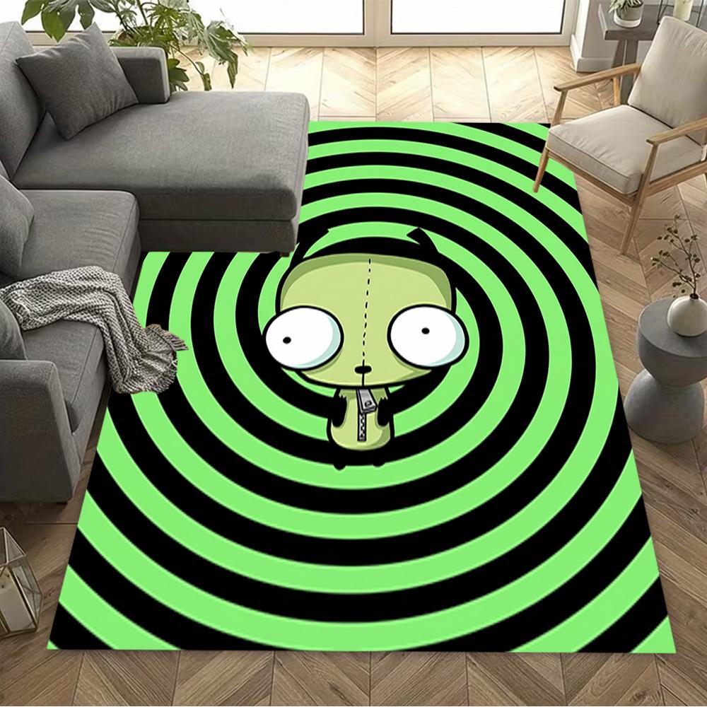 Zombie Invasion Floor Mat Perfect for Playrooms Bedrooms Balcony Study room Anti-slip Rug Anime Office Decor Wedding Party Gift