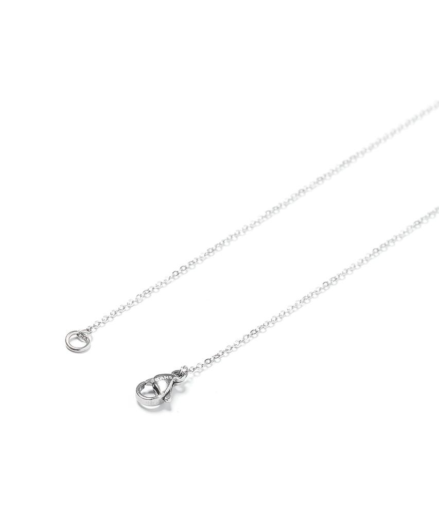 Jbans Classic Happy Rhythm Pendant Slim Chain Necklace (C2601-An1006_Sv)