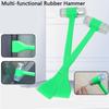 Multi-functional Rubber Hammer Ergonomic Handle Iron Head Hammer  Install Repair Tools