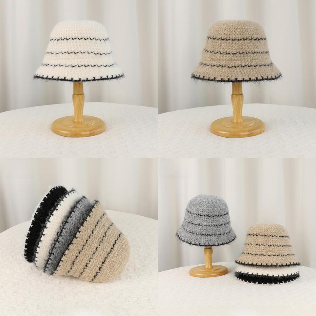 Gestrickter Fischerhut Mit Ohrenschützern Für Winter Herbst Freizeitkleidung