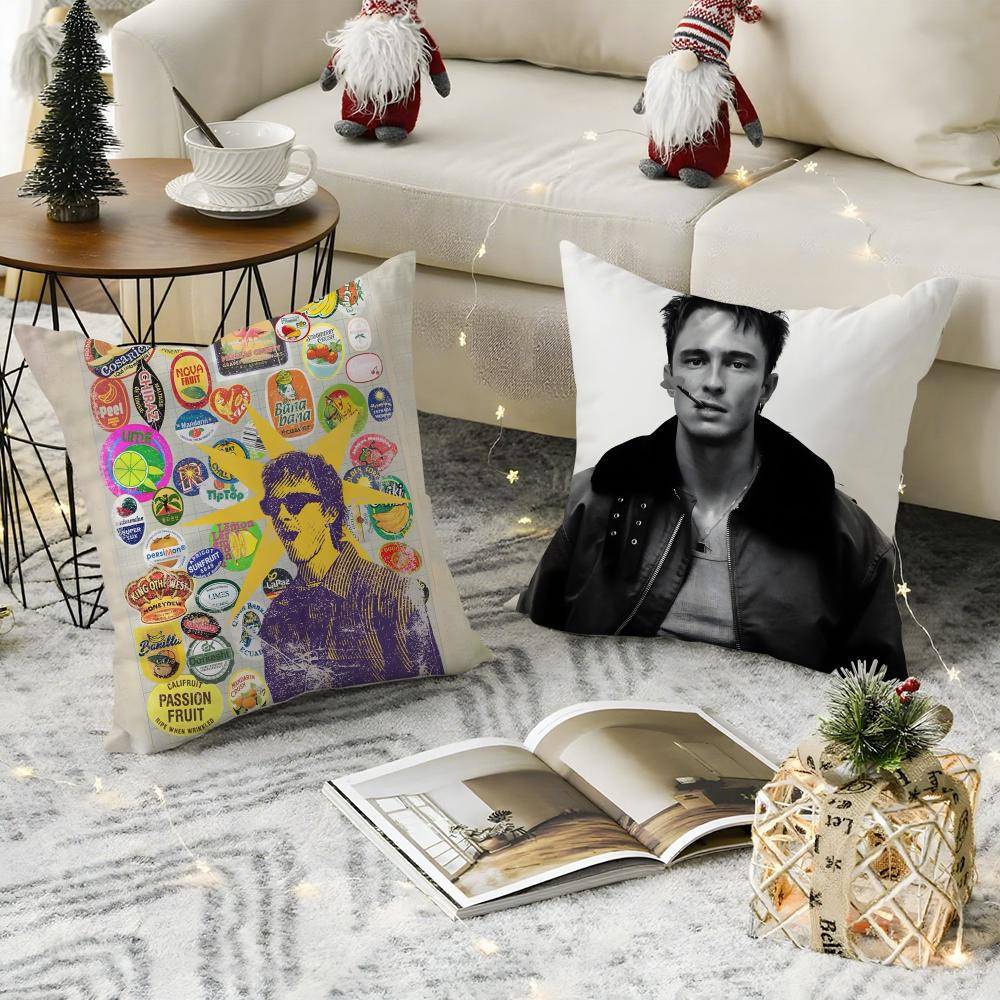 Cool Male Actor D-Drew Starkeys 2 Pillow Case Natural Linen Pillow Case Double-Sided Decor Sofa Pillowcase Home Decor