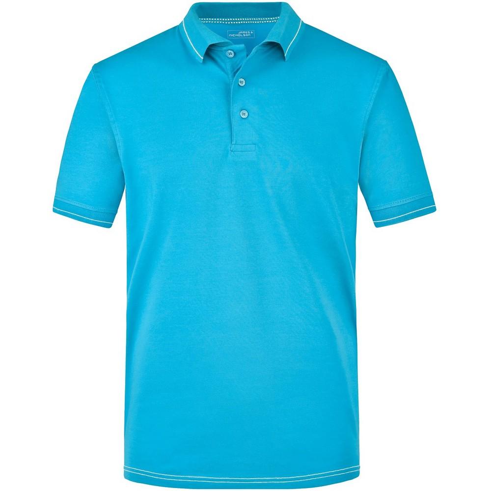 James and Nicholson Mens Elasticated Polo Shirt