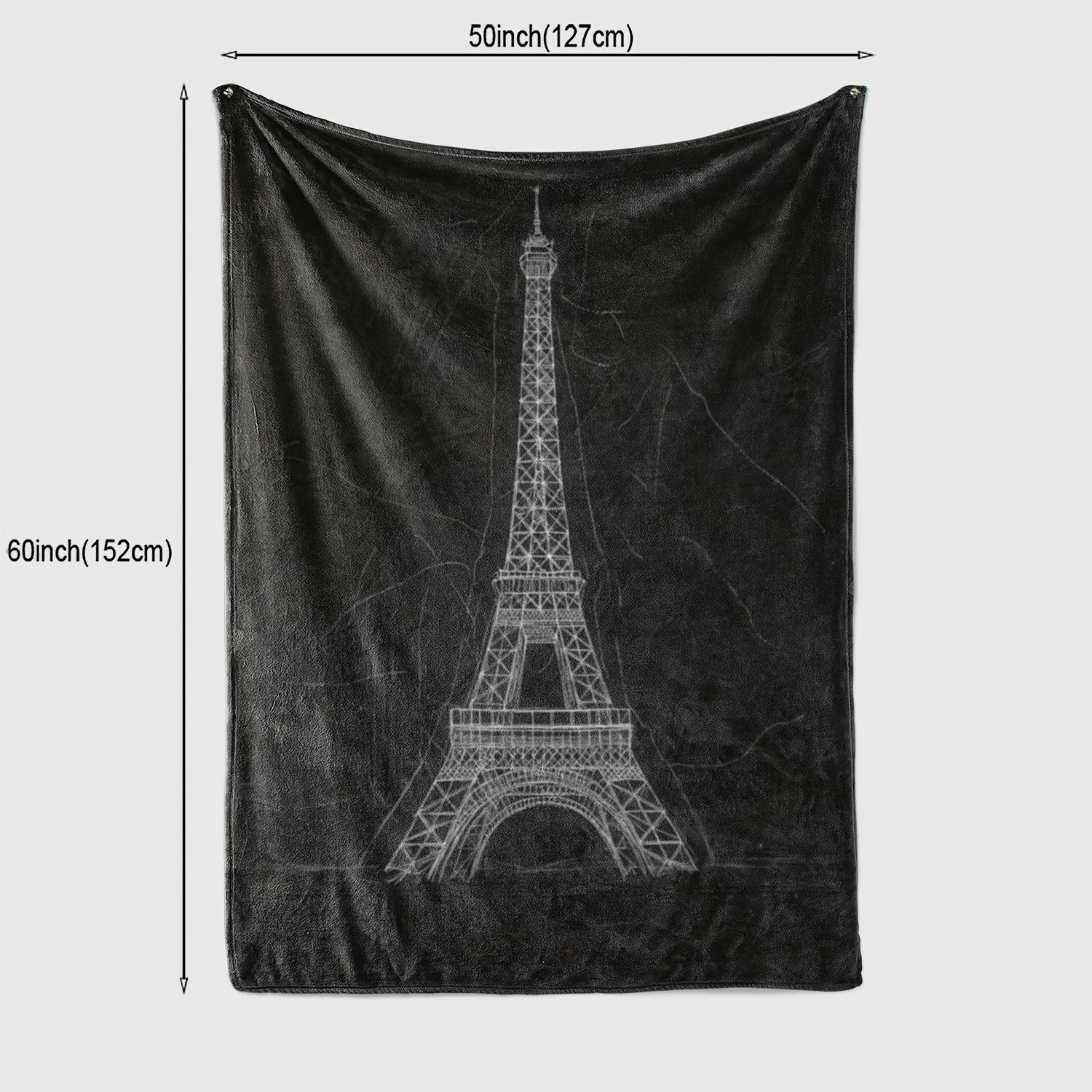 

A Iron Tower Printed Flannel Blanket, a Gift for African Girls, Granddaughters, And Daughters, Holiday Blanket, Gift Blanket, 130x150cm