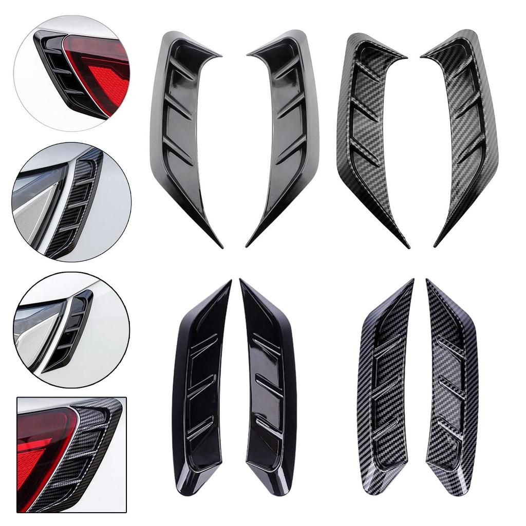 2Pcs Car Headlight Eyebrow Stickers Self Adhesive Taillamp Decoration Headlamp Eyebrow Cover for Auto Vehicle Automotive