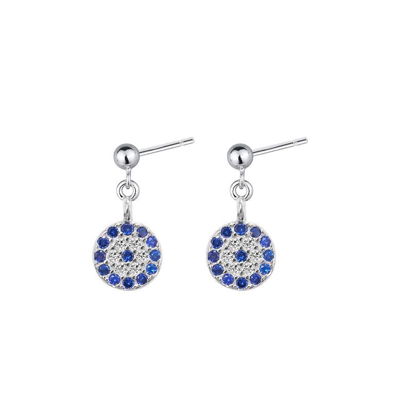 Evil Eye Retro Earrings: Ethnic Style for Women - Mini Japanese & Korean Design