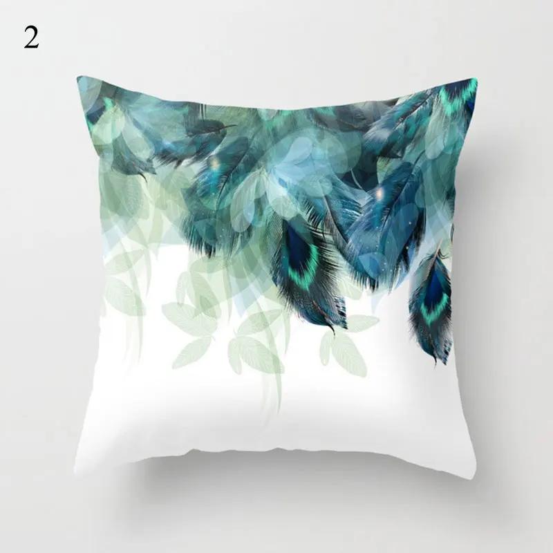 Green Series Cushion Cover Eye Geometry Abstract Pillow Case Decorative Sofa Pillow Covers Home Decor Throw Pillowcase