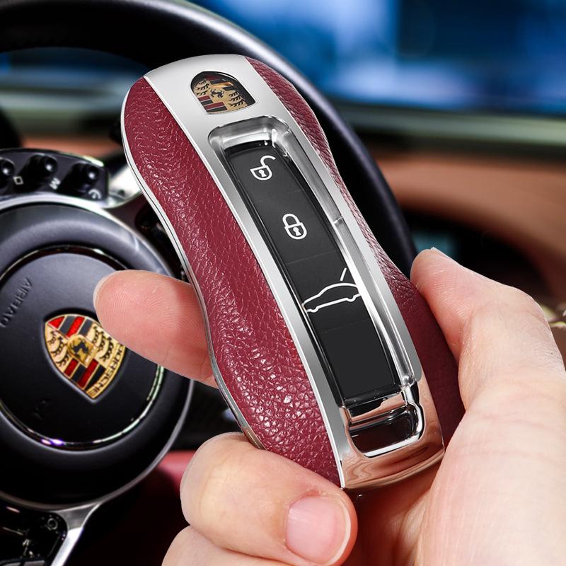 Premium Key Cover for 2024 Porsche Cayenne, Panamera, 911, 918 Model