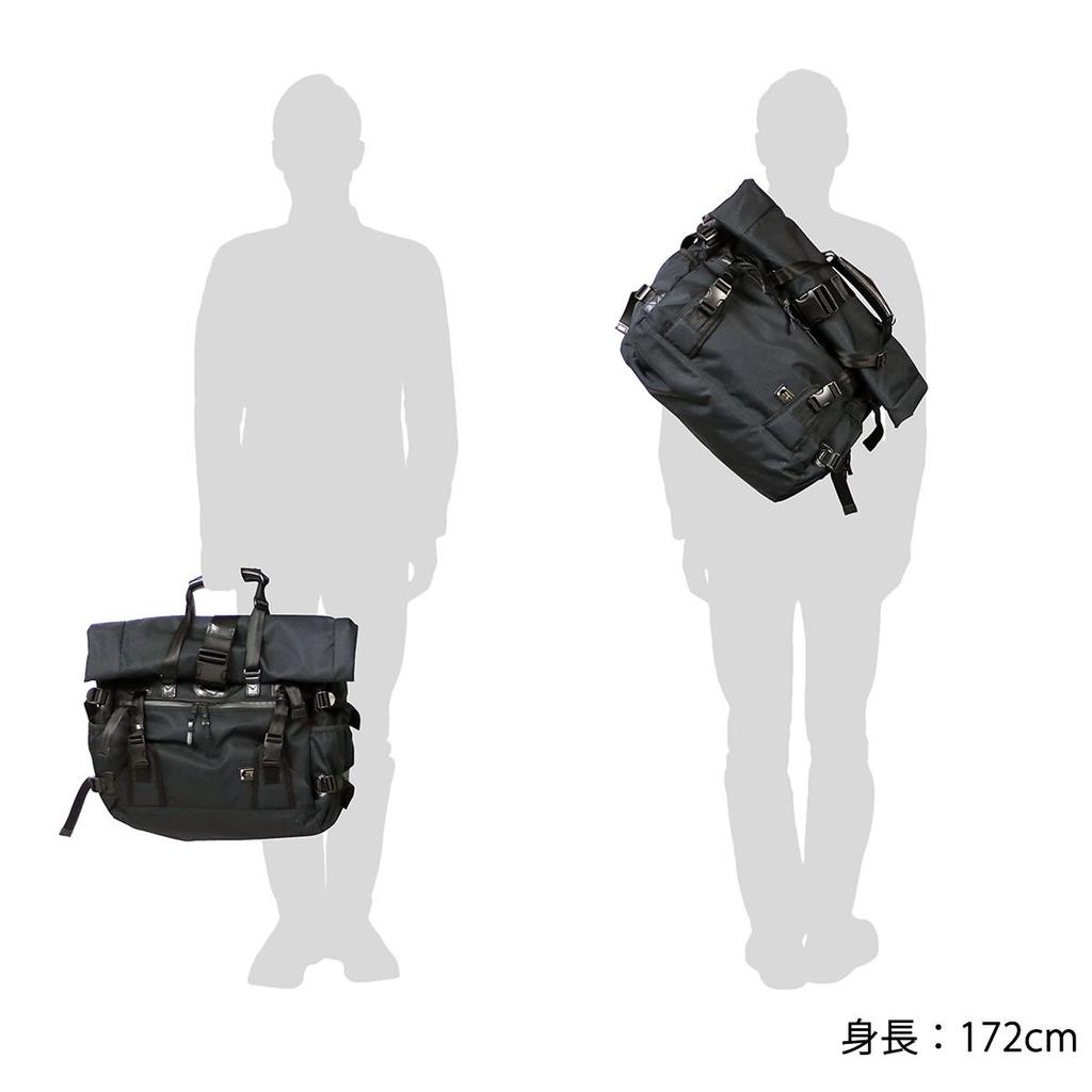 2WAY BAG 061406 CORDURA DOBBY 305D BLACK [Assobu]