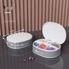 Compact 7-Day Pill Organizer: Portable, Moisture-Proof, Sealed Mini Dispenser for Morning, Noon, and Evening Medications