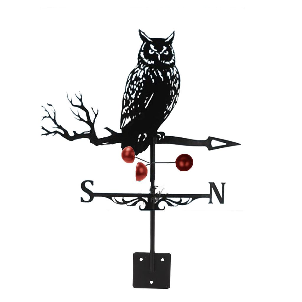 Metal Rooster Weathervane, 22.8 x 13 Inch , Direction Indicator Wind Vane Weathercock for Garden Decorative Farmhouse Yard Chicken Coop