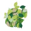 200pcs Mixed Exquisite Details Artificial Leaves High Simulation Green Tone Simulation Leaves Fabric Leaves DIY Crafts