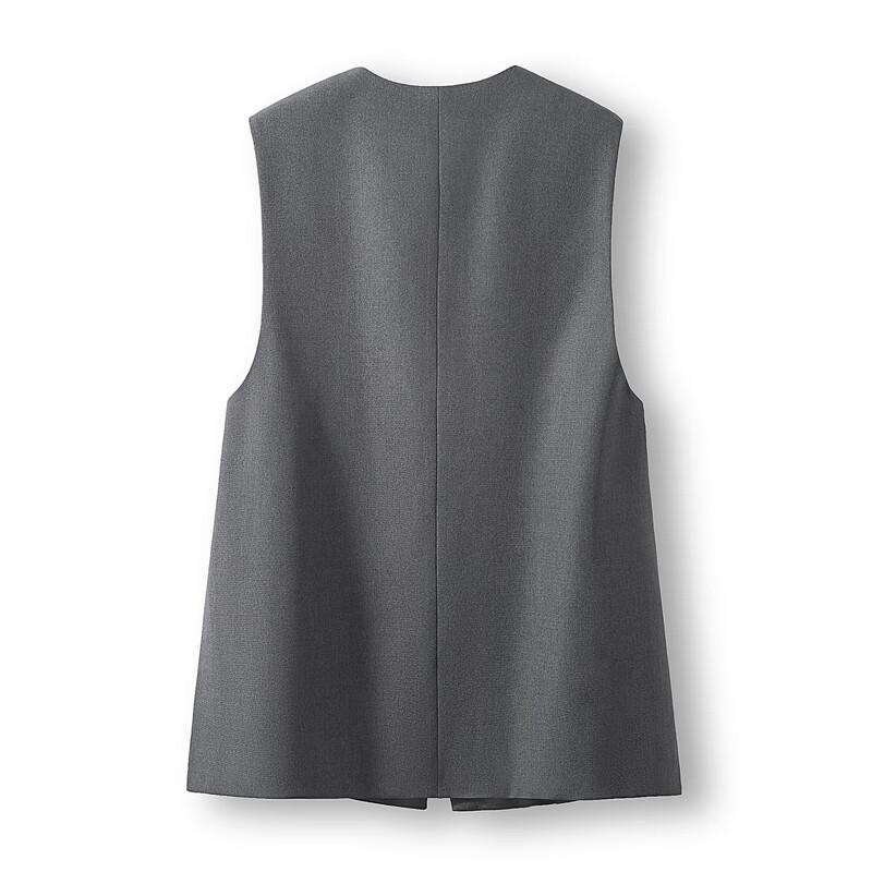 Syboshe Women's V-Neck Single-Button Vest