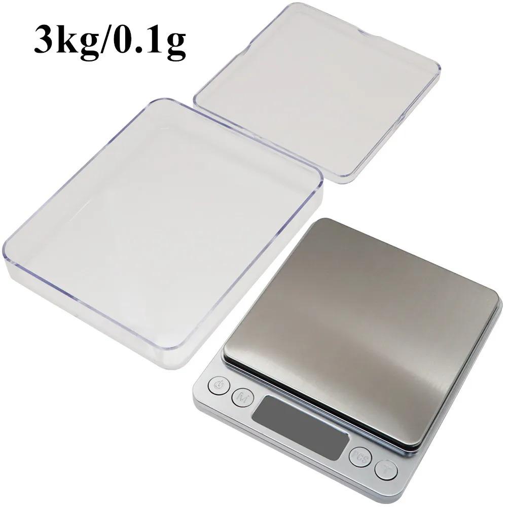 3Kg/500G 0.01g Balança de Cozinha Digital Balança de Precisão Jóias Pesando para Alimentos Dieta Balança Postal Medindo LCD Eletrônica