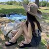 2023 Retro Mountaineering Hat Women Spring Summer Outdoor Camping Drawstring Western Cowboy Hats Simple Sunshade Fisherman Cap