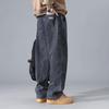 Herren Vintage Gerade Weite Beine Locker Sitzende Jeans für Frühling und Herbst