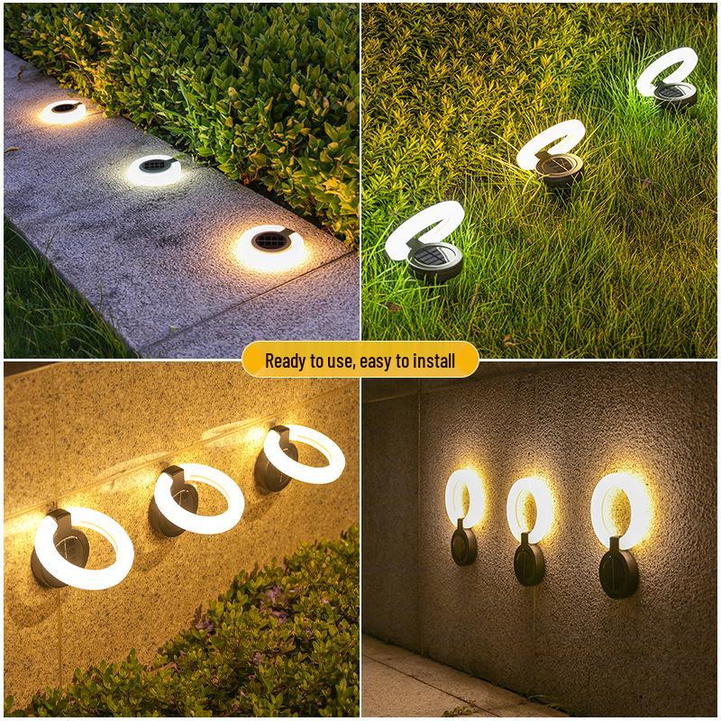 Waterproof Solar Garden Lights for Outdoor Balcony Decoration - Night Stairway and Step Atmosphere Lighting
