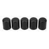 5Pcs Automotive Intake Vacuum Hose Cap Silicone Weather Resistant Vacuum Hose End for 19mm Tube Black