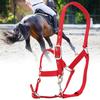 Briglia per Cavallo Regolabile Colore Rosso Ispessito 6mm Cavezza di Controllo Accessori per Equitazione