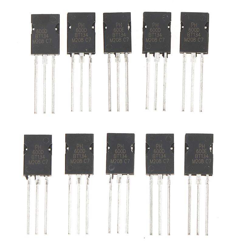 

10 шт. рельсовый триак To-126 Bt134-600E Bt134-600D 4A 600 В триаковый тиристор