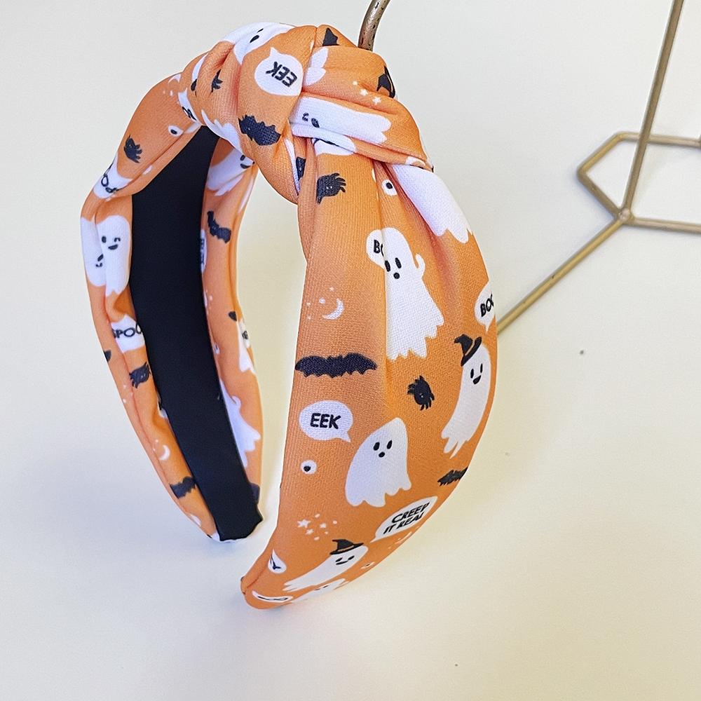 Halloween Ghost Skull Knot Padded Hairband Headband Adult Hair Accessories Hair Jewley