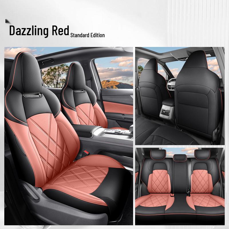 Qiyuan A05 Universal Leather Car Seat Cushion Cover - Five-Seat, All-Season