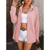 Spring and Autumn Wave Texture Loose Fashion Women's Blouses & Shirts
