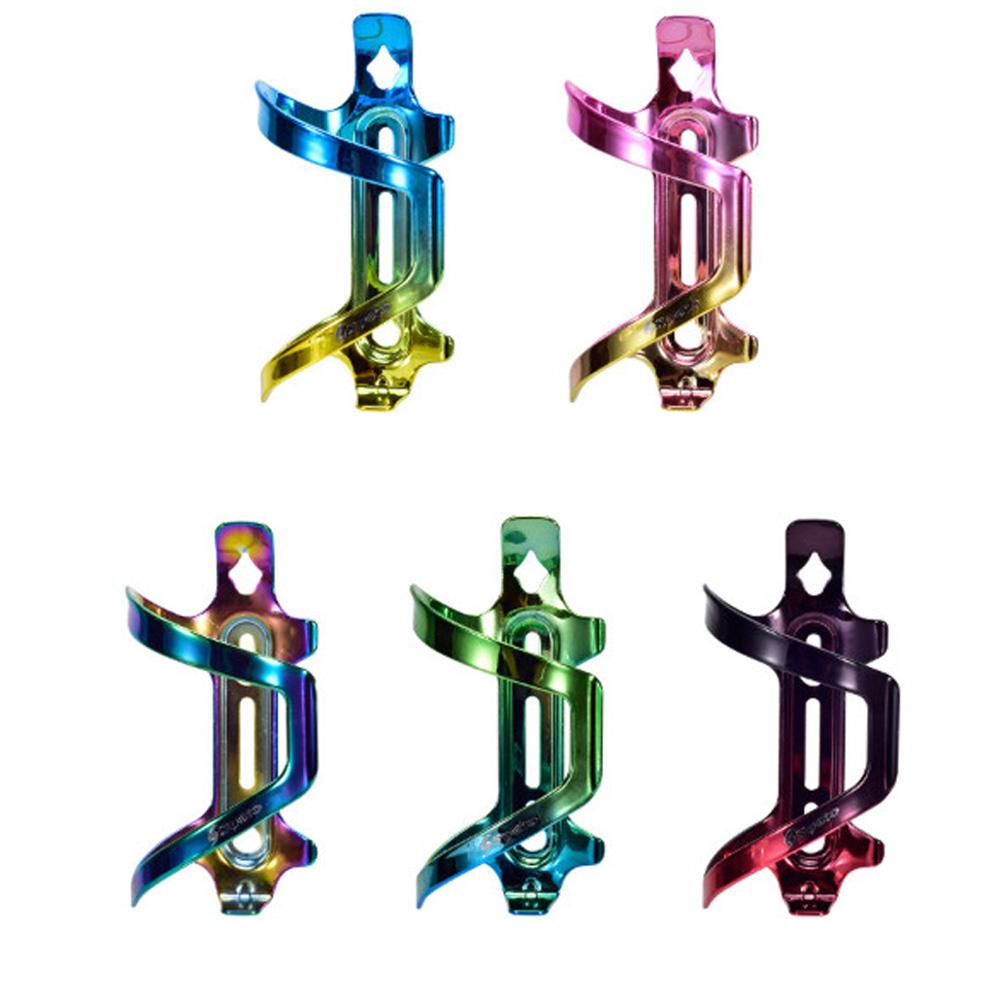Colorful MTB Mountain Bike Road Bicycle Water Bottle Cage Aluminum Alloy High Strength Rainbow Water Holder Cycling Accessories