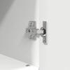 Bathroom Furniture Set with Shelf 3 Pcs White Plywood and Metal