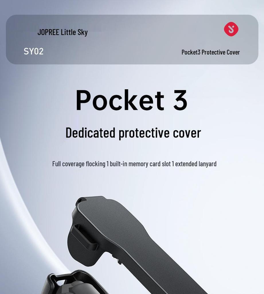 Étui Housse à Rabat Protectrice pour DJI Pocket 3: Anti-Rayures, Anti-Chute avec Rangement pour Filtres