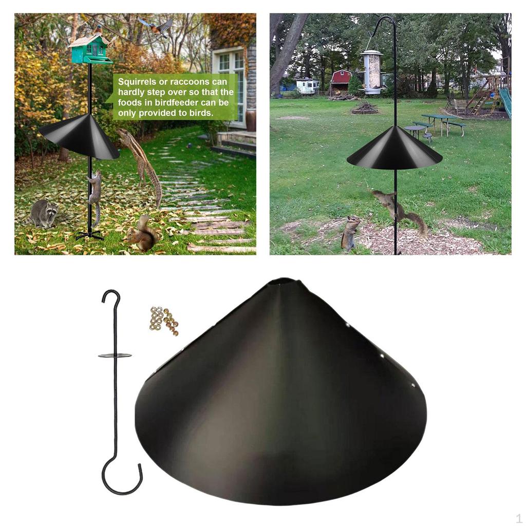 Bird Feeder Squirrelproof Baffle Anti Rust Squirrel Wrap Guard Around