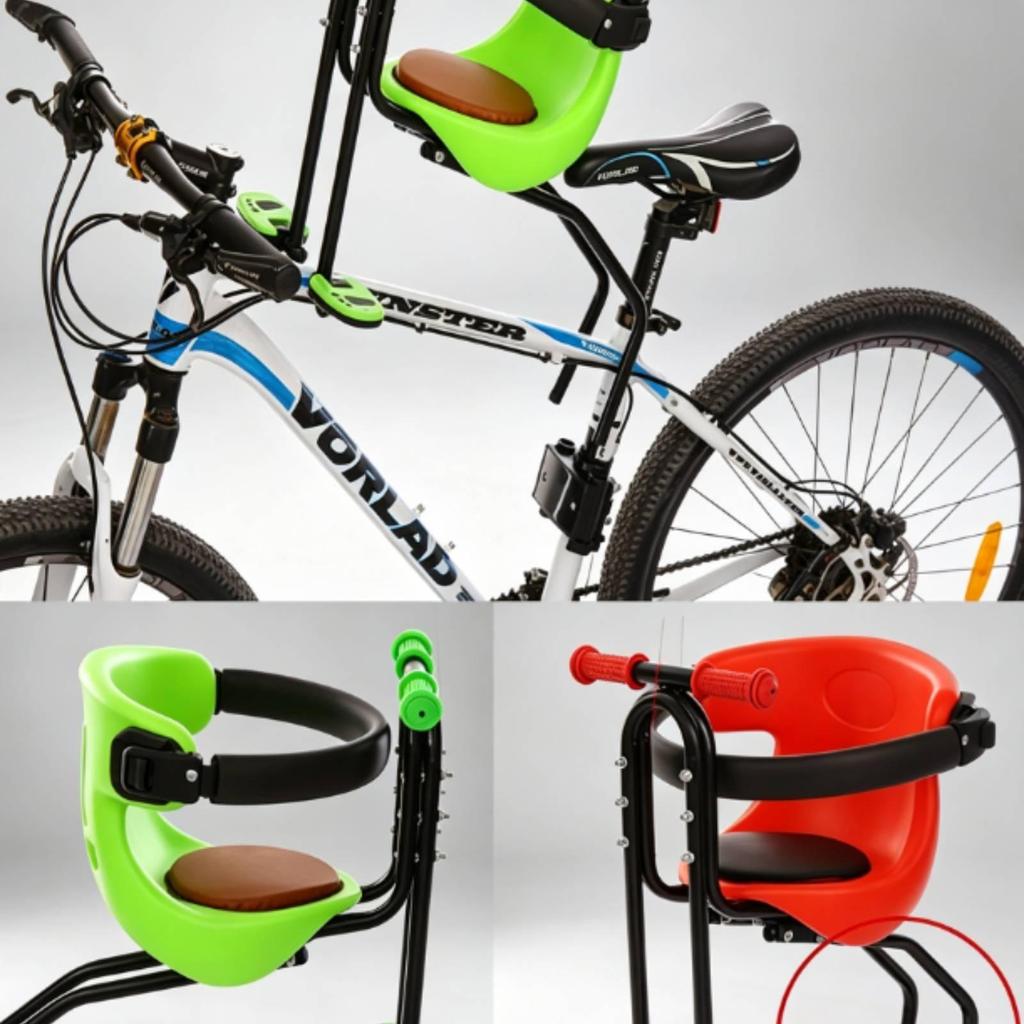 Front Child's Bike Seat BucketStyle Cycle Child with Footrests FastRelease Carrier
