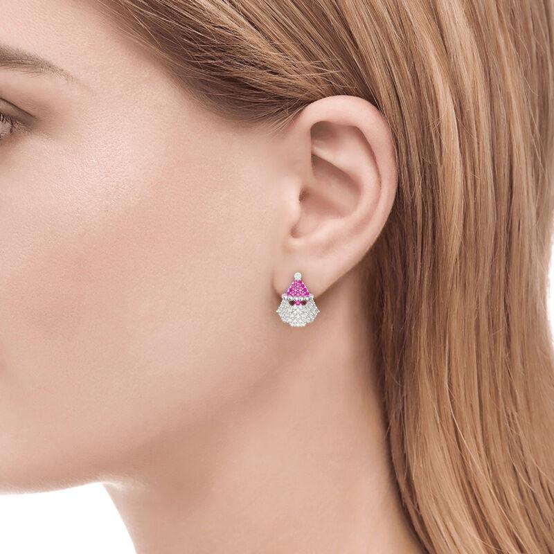 Christmas Festive Atmosphere Stud Earrings, Asymmetrical Cute Earrings For Women, Popular Micro-Inlaid Zircon Jewelry.