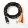 to RCA Cable, for HDMI Male to 3-RCA Male Video Audio AV Cable Connector Adapter Transmitter for HDTV,5ft/1.5m