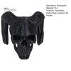 Personalized Goth Room Decor 3D Printed Goat Horn Skull Ornament, Gothic Ram Horned Devil Handmade Style Desktop Skull, Halloween Dark Statue for Home