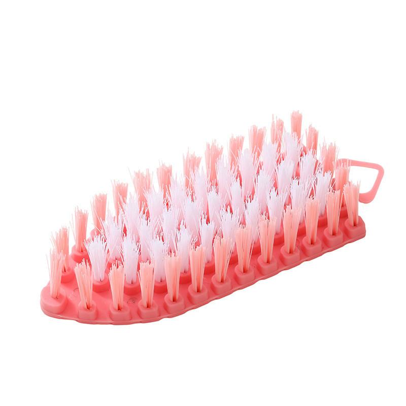 

Concave Convex Design Folding Shoe Brush Household Cleaning Brush Ring Hanging розовый