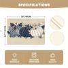 4pcs, Linen Navy Blue Pumpkins Fall Placemats Set of 4, 12x18 Inch Autumn Thanksgiving Watercolor Table Mats for Dining Party De