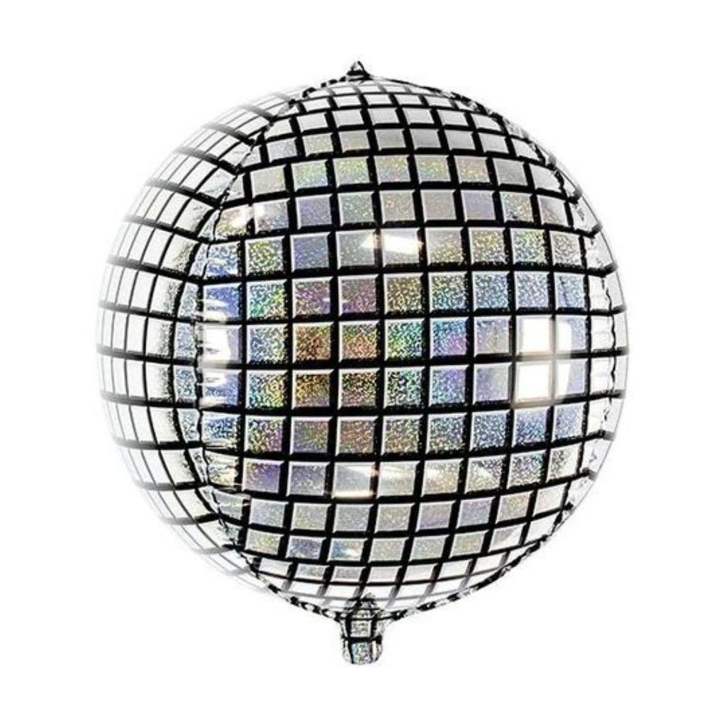 PartyDeco Disco Mirror Ball FB36 Foil Balloon Aluminum Balloon 40cm 16 Inch Party Decoration