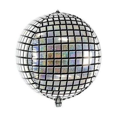 PartyDeco Disco Mirror Ball FB36 Foil Balloon Aluminum Balloon 40cm 16 Inch Party Decoration