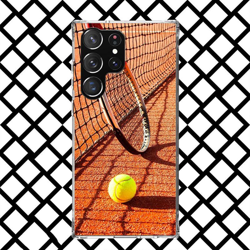 Tennis Sport Phone Case for Samsung Galaxy S26 S25 Edge S24 S23 Ultra S22 Plus S21 FE S20 + Soft Cover Print Fundas Galaxy S25 S