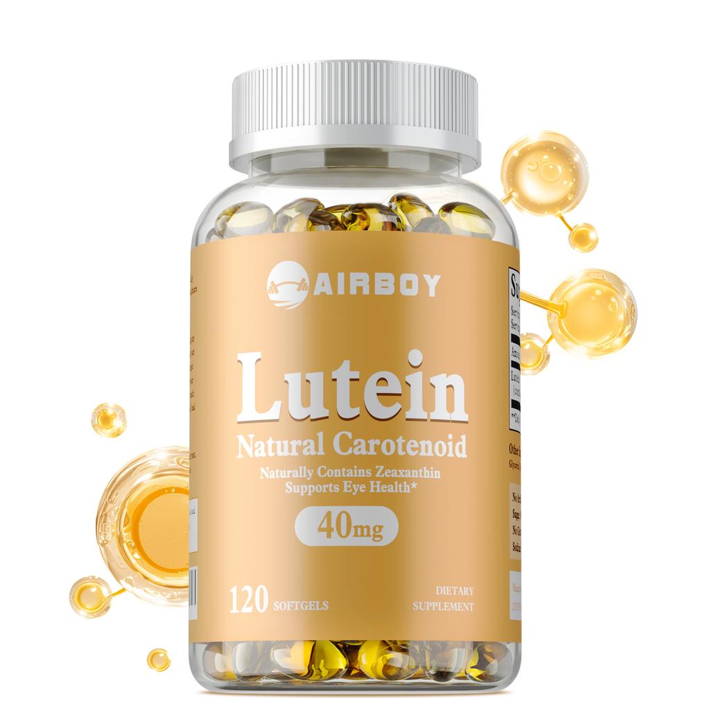 Hochwertiger Lutein- und Zeaxanthin-Extrakt, lindert Augenermüdung, schützt die Augen, hilft bei der Filterung von Blaulicht und enthält natürliches Carotin.