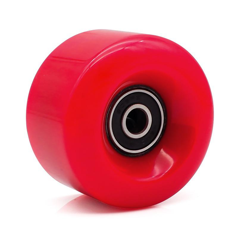 Double Row High-Elastic Shock Absorbing PU Four-Wheel Roller Skate Wheels - Non-Flashing, Universal Accessory