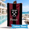 Custom Name Beach Towel hammer Crest Microfiber Beach Towel, Lightweight for Summer Travel, Swimming Pool Fan Birthday Gift