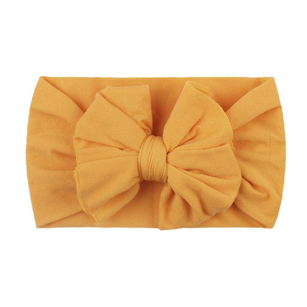 23-Color Baby Nylon Bow Headbands - Double Layer Fashion Headdress