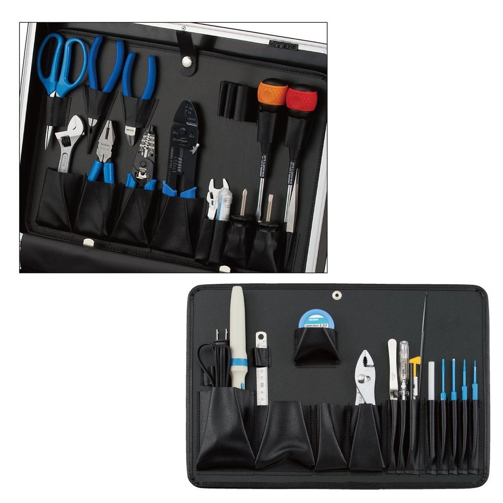 HOZAN Tool Holder can be stored in the lid of the case B-740,